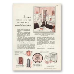 1929 Armco Ingot Iron Shop Print Ad | Beauty Into Kitchen