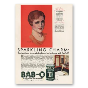 1929 BAB-O Print Ad | Sparkling Charm
