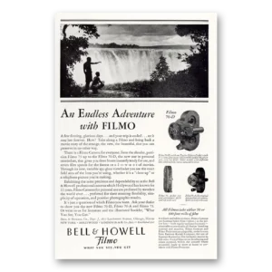 1929 Filmo Camera Print Ad | Endless Adventure