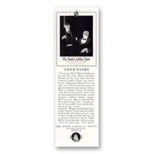 1929 Book Cadillac Hotel Print Ad | Young Rapscallion