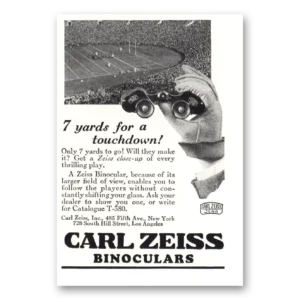 1929 Zeiss Binoculars Print Ad | Touchdown