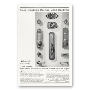1929 P & F Corbin Print Ad | Folks Live
