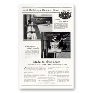 1929 P & F Corbin Print Ad | Good Buildings