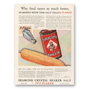 1929 Diamond Crystal Salt Print Ad | Seasoned