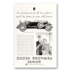 1929 Dodge Senior Print Ad | Custom Car