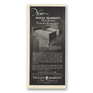 1929 Dolly Madison Bed Spreads Print Ad | Priced Within Means