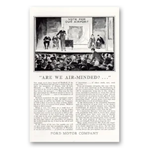 1929 Ford Aviation Print Ad | Airport Air Minded