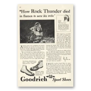 1929 Goodrich Sport Shoes Print Ad | Rock Thunder