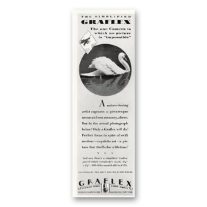 1929 Graflex Cameras Print Ad | One Camera