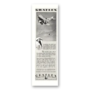 1929 Graflex Cameras Print Ad | Aeroplanes