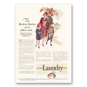 1929 Laundryowners Print Ad | Modern Mother
