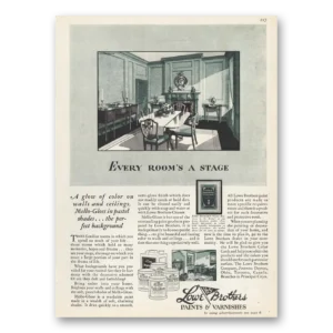 1929 Lowe Brothers House Paint Print Ad | Paints Every Room