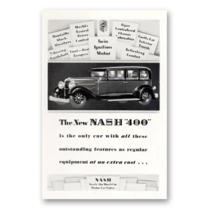 1929 Nash Motors Print Ad | Regular