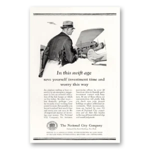 1929 National City Bank Print Ad | Swift Age