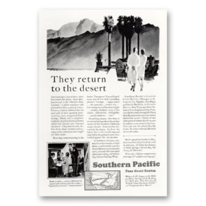 1929 Southern Railway Print Ad | They Return