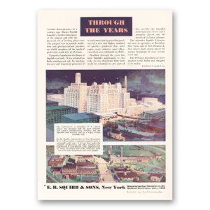 1929 Squibb Print Ad | New Brunswick