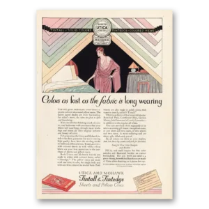 1929 Tintall & Tintedge Sheets Print Ad | Colors Fast