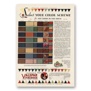 1929 Valspar Finishes Print Ad | Color Scheme
