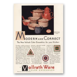 1929 Vollrath Ware Print Ad | Modern Correct