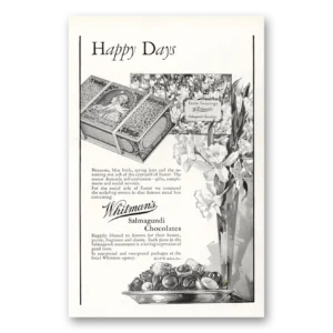 1929 Whitmans Chocolates Print Ad | Salmagundi
