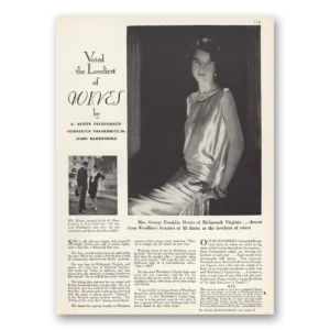 1929 Woodbury Facial Soap Print Ad | George Franklin Hester