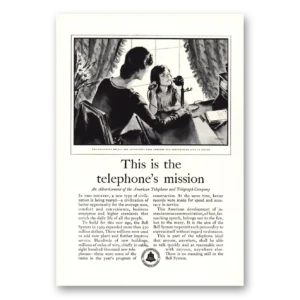 1930 American Telephone Print Ad | Telephones Mission