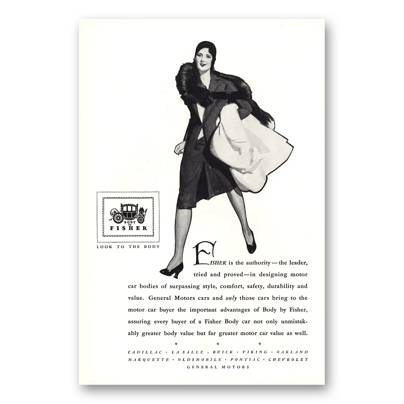 1930 Body by Fisher Print Ad | Authority Leader