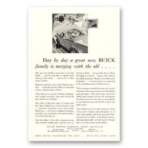 1930 Buick Print Ad | Buick Family