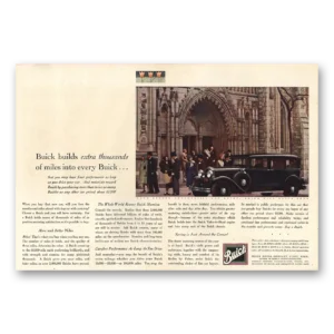 1930 Buick Print Ad | Thousands Miles
