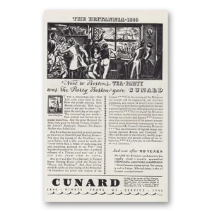 1930 Cunard Print Ad | Britannia 1840