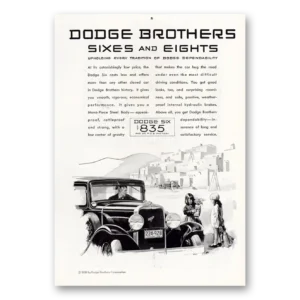 1930 Dodge Eight Print Ad | Astonishingly