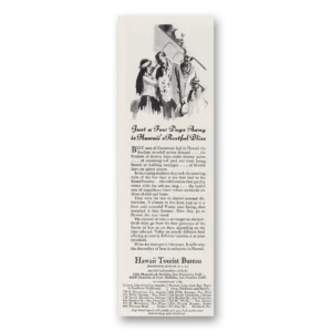 1930 Hawaii Print Ad | Days Away