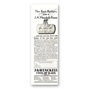 1930 Henckels Razor Blade Print Ad | Best Barbers