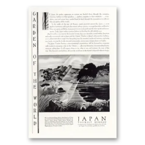 1930 Japan Print Ad | Garden World