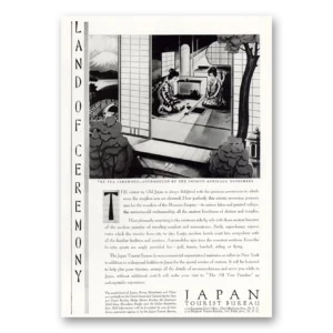 1930 Japan Print Ad | Tea Ceremony