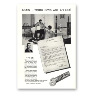 1930 Pep O Mint Life Savers Print Ad | Youth Gives Age