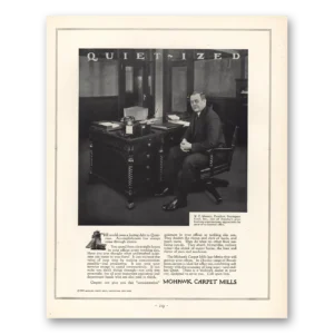 1930 Mohawk Carpet Mills Print Ad | Quiet Ized