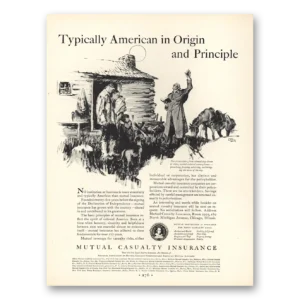 1930 Mutual Casualty Insurance Print Ad | Origin Principle