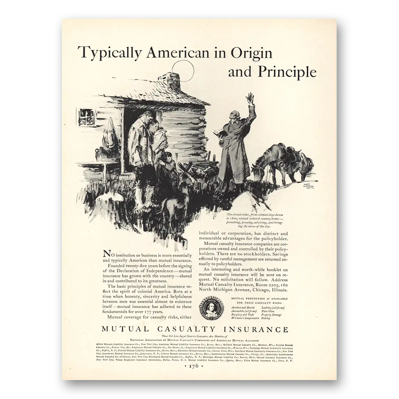 1930 Mutual Casualty Insurance Print Ad | Origin Principle