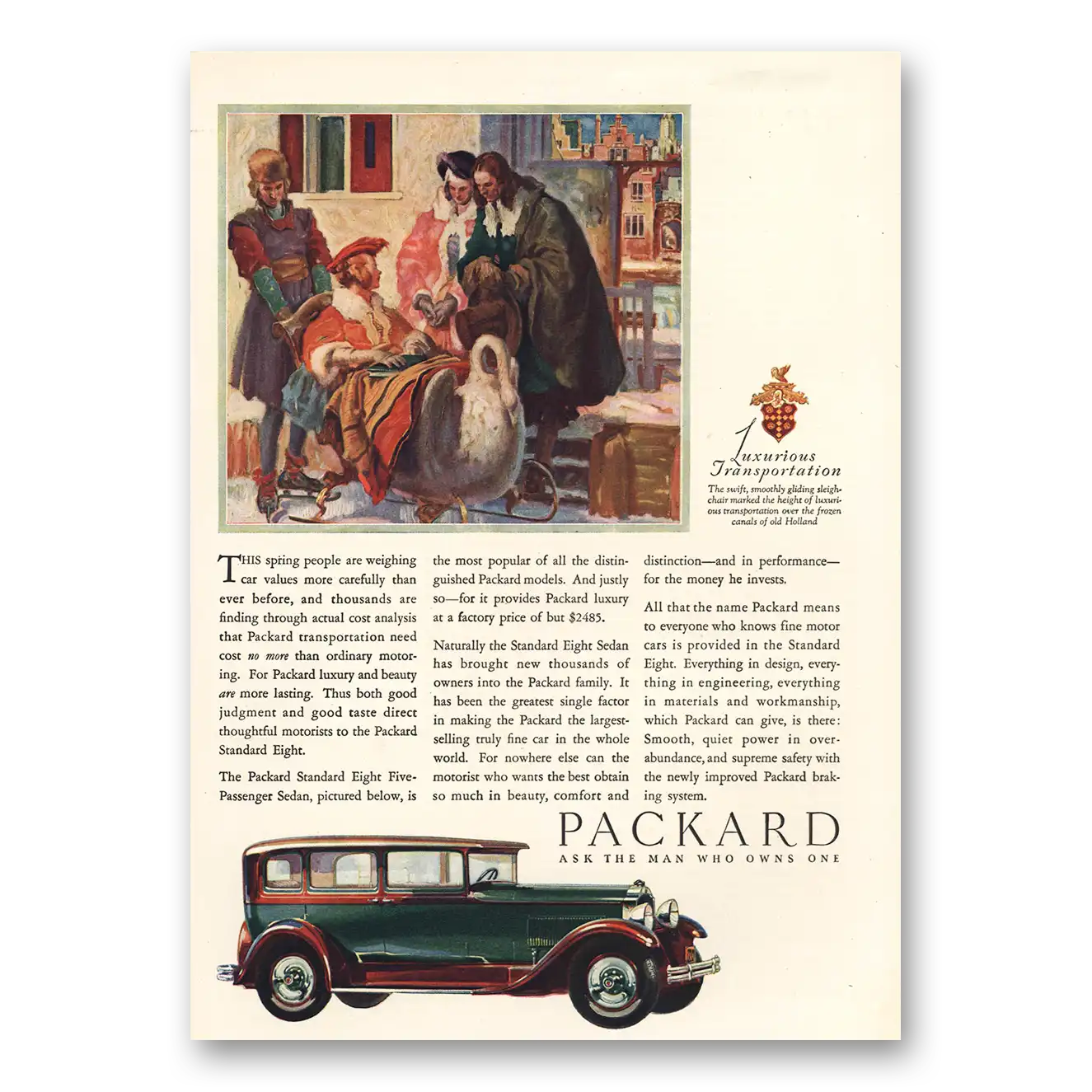 1930 Packard Print Ad | This Spring