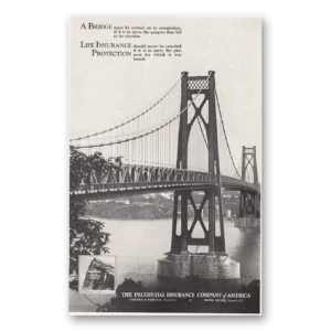 1930 Prudential Insurance Print Ad | Carried On