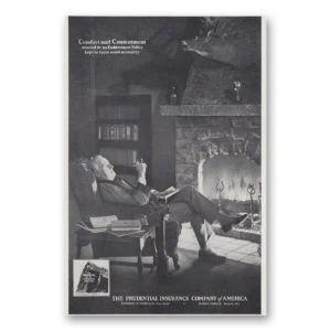 1930 Prudential Insurance Print Ad | Comfort Contentment