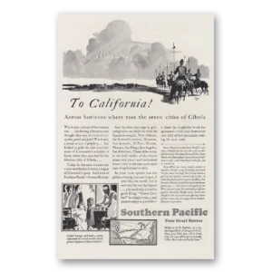 1930 Southern Pacific Print Ad | Cibola