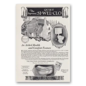 1930 Trenton Potteries Print Ad | Si Wel Clo