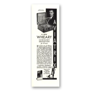 1930 Wheary Luggage Print Ad | Aviatrix Luggage