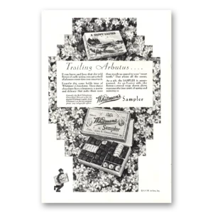 1930 Whitmans Chocolates Print Ad | Happy Easter