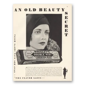 1930 Wrigleys Double Mint Chewing Gum Print Ad | Ancient Mexico