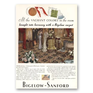 1931 Bigelow Carpet Print Ad | Vagrant Colors