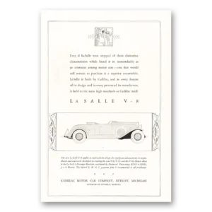 1931 Cadillac LaSalle Print Ad | Aristocrat