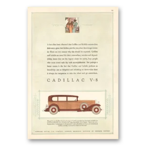 1931 Cadillac Print Ad | Often Been Observed